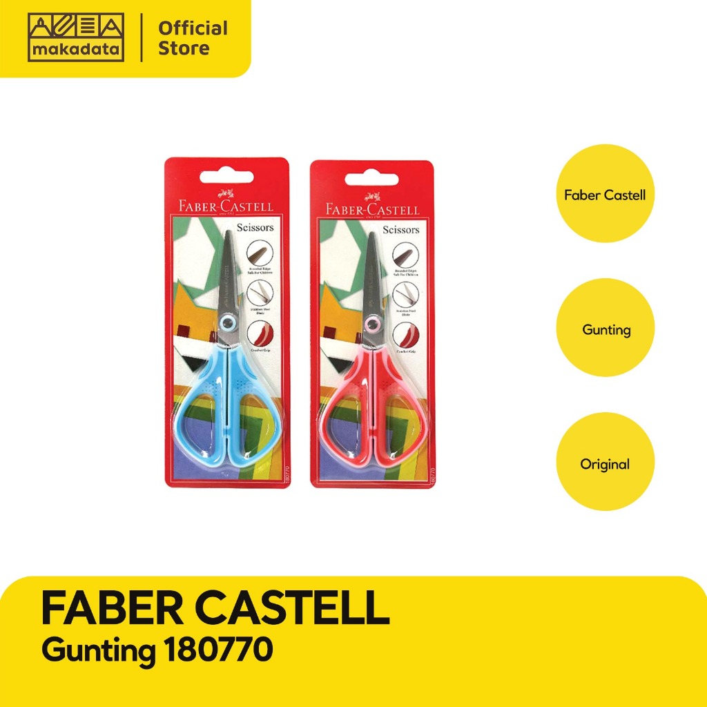 

SCISSORS / GUNTING ANAK FABER CASTELL 180770 (1 PCS) MURAH