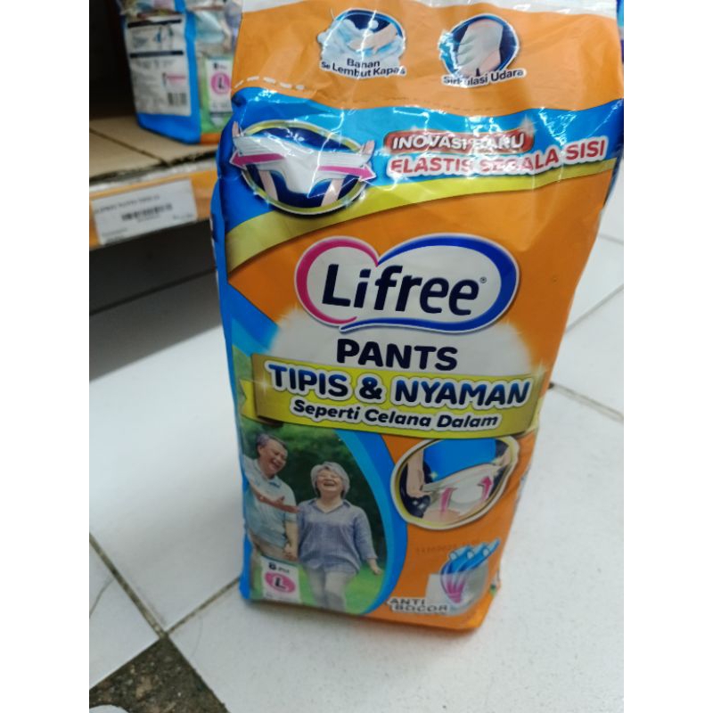 Lifree Popok Dewasa Tipis dan Nyaman M10/L8