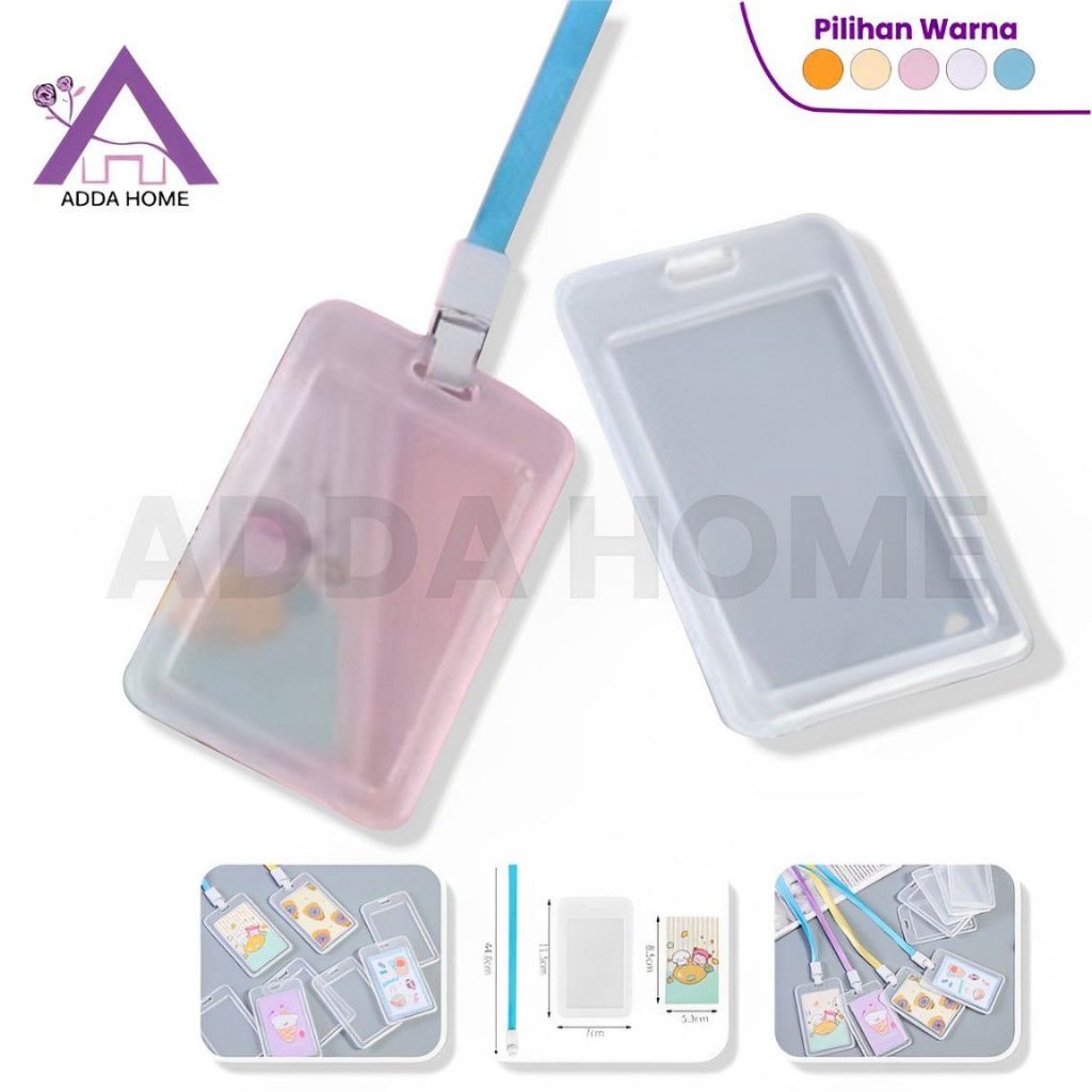 

Gantungan ID Card Holder Tempat Kartu Nama Indentitas Warna Random