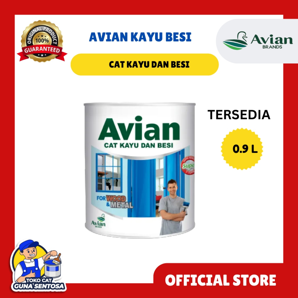 CAT KAYU DAN BESI AVIAN 0.9 LITER