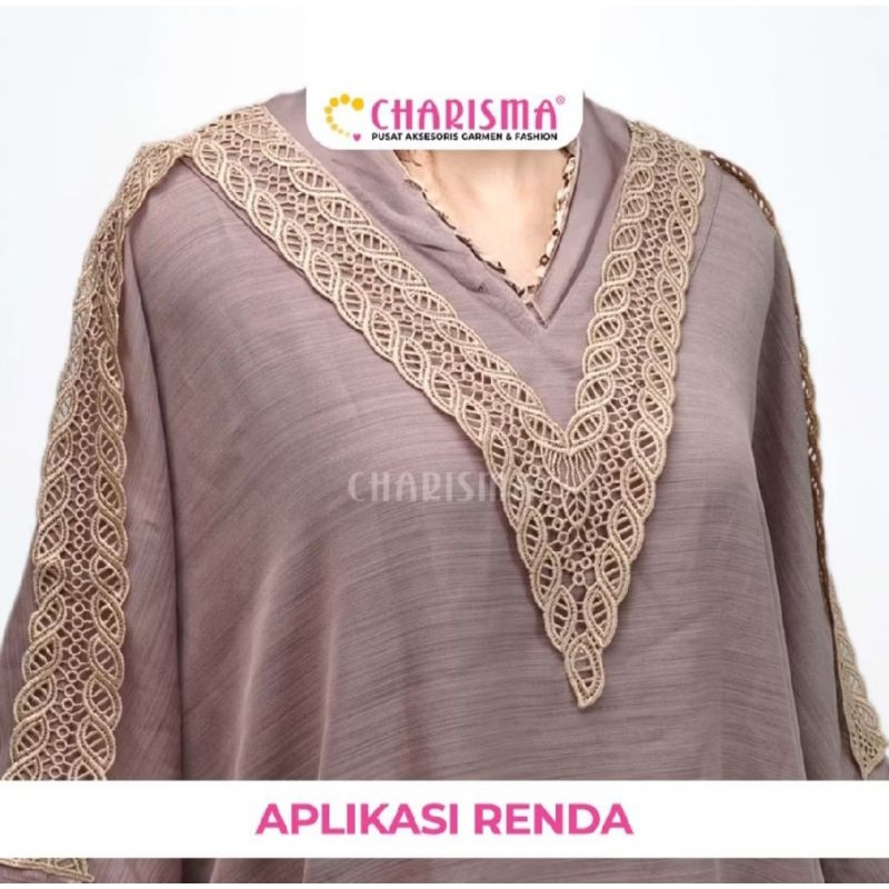 Charisma Kerah Renda Bordir - Kerah Renda / Kerah polyester / Kerah Bordir Aksesoris Fashion