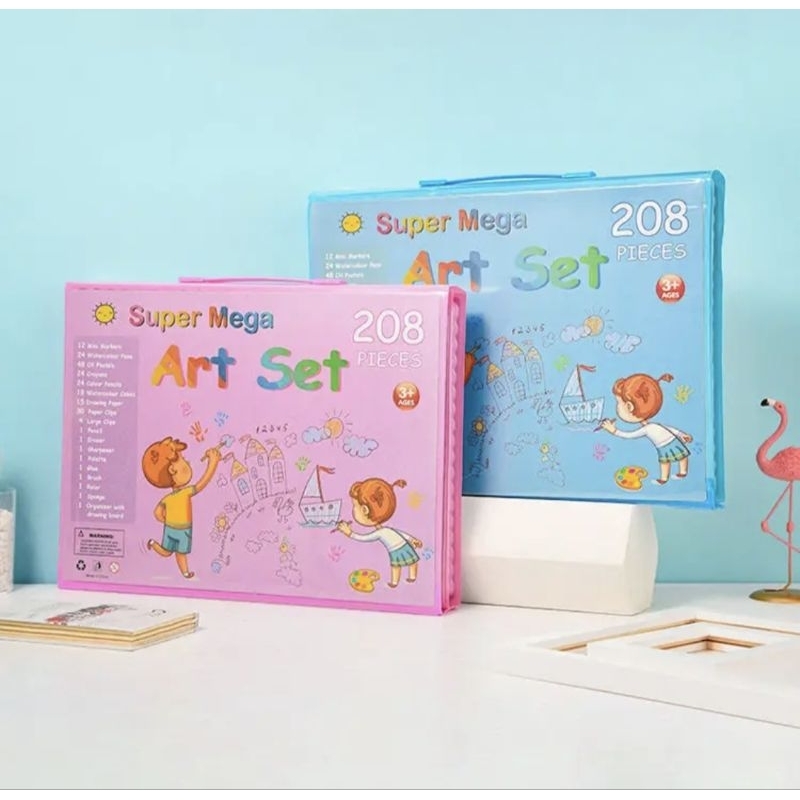 

Pensil Warna Anak Set Koper 208 Pcs | Cryon Art Alat Mewarnai dan Melukis