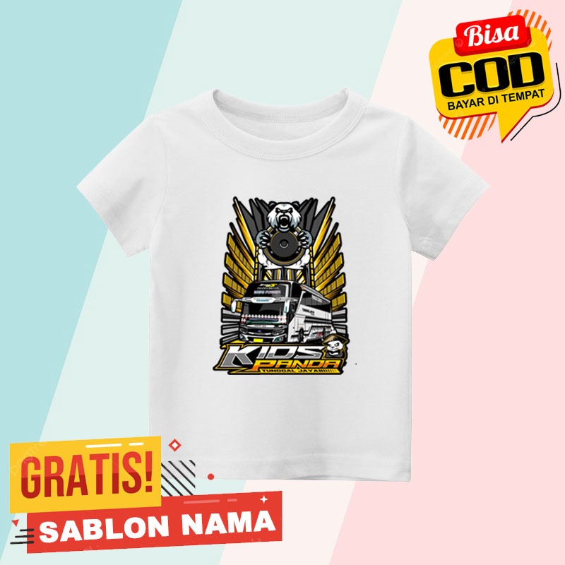 BAJU KAOS ANAK BUS MANIA TELOLET KIDS PANDA TUNGGAL JAYA