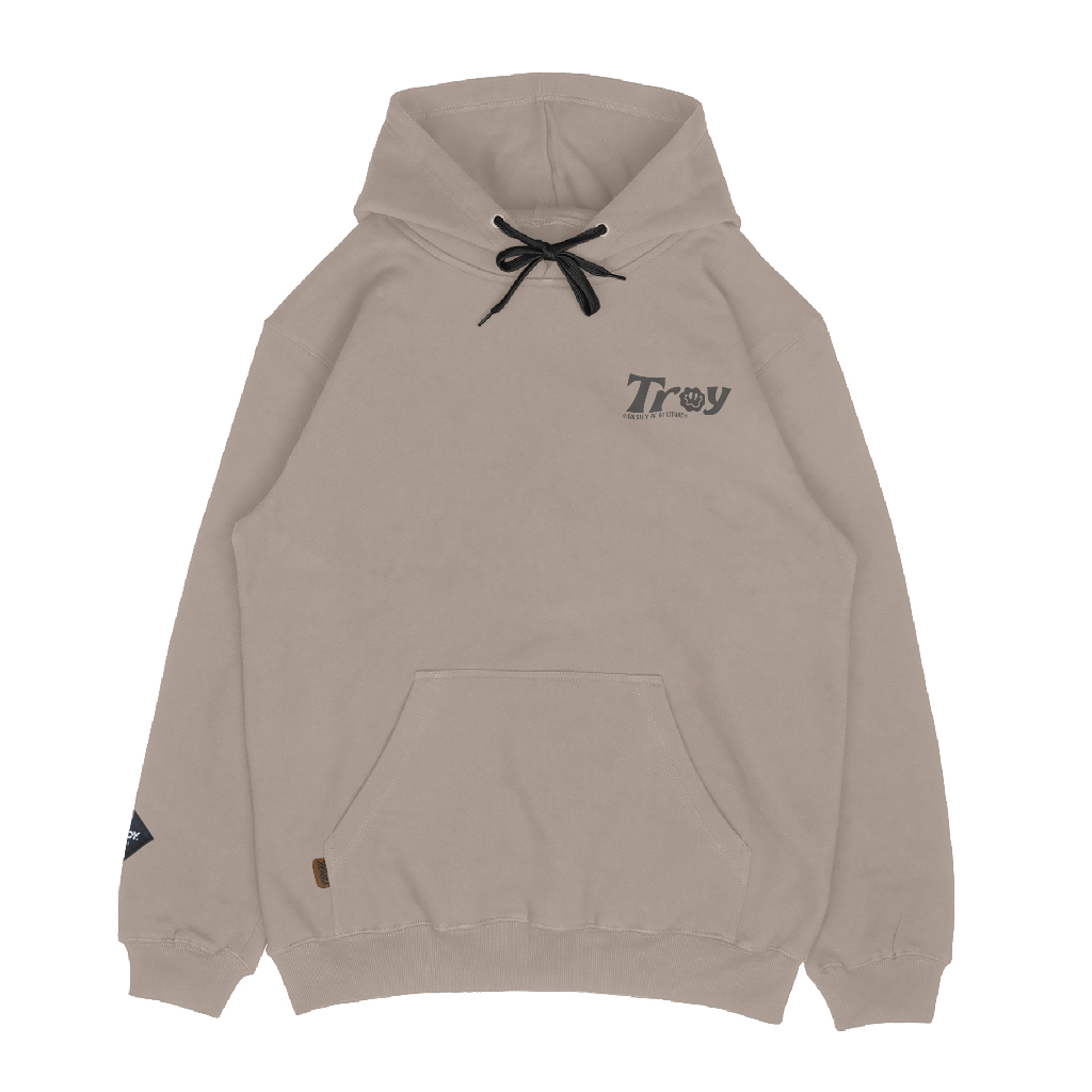 Troy Company Hoodie Brown Latte Stay Wild - Hoodie Pria Latte KH 2727