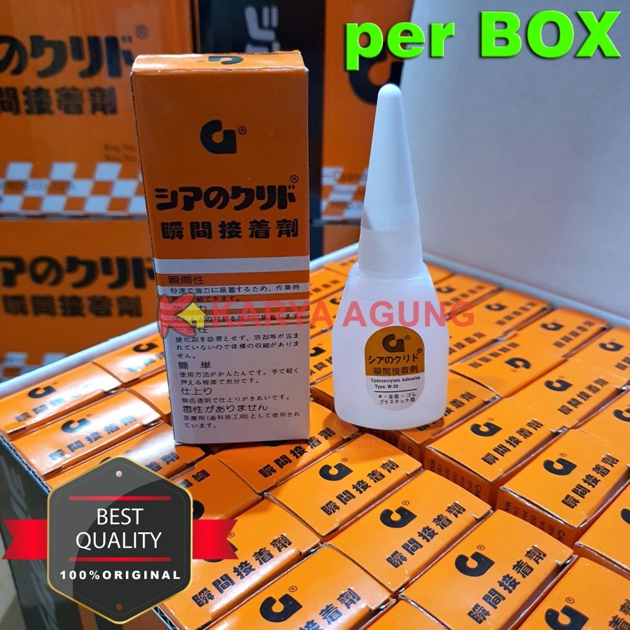 

[1 BOX] Lem Korea G ASLI / Lem Cair Instan Multifungsi Serbaguna Instant Super Power Glue ORIGINAL
