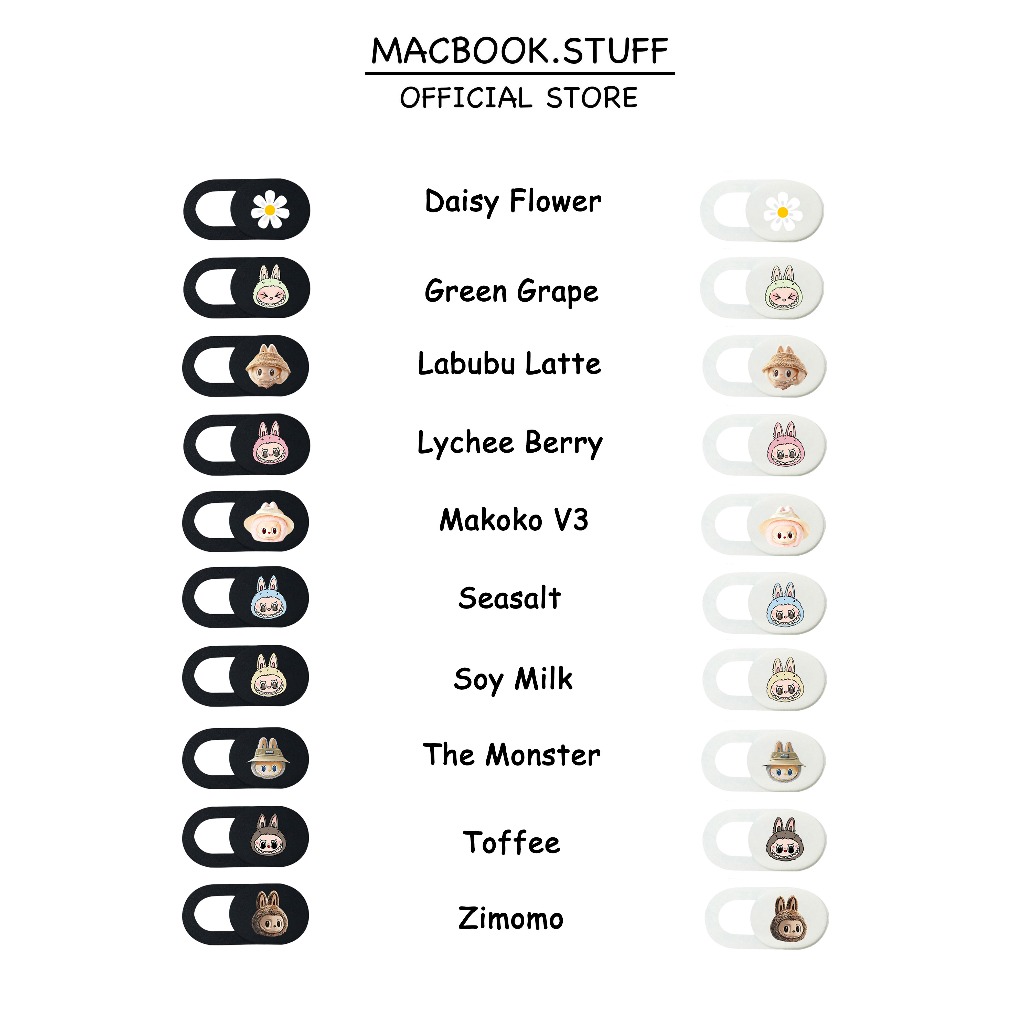 CUSTOM LABUBU PELINDUNG PENUTUP WEBCAM KAMERA COVER CAMERA DEPAN LAPTOP HP ASUS DELL SAMSUNG