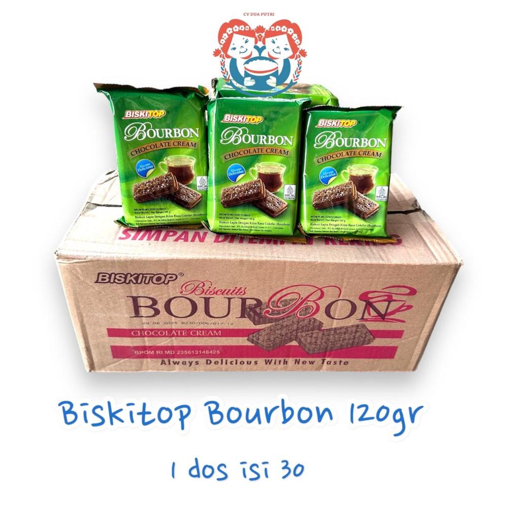 

Lezatoz_Genz Biskitop Rose Cream Bourbon 120Gr (1Dus Isi 30) U/ Hajatan, Parcel, Hampers