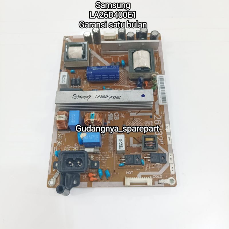 Psu SAMSUNG LA26D400 LA26D400E1 regulator mesin tv power supply power suplai tv lcd