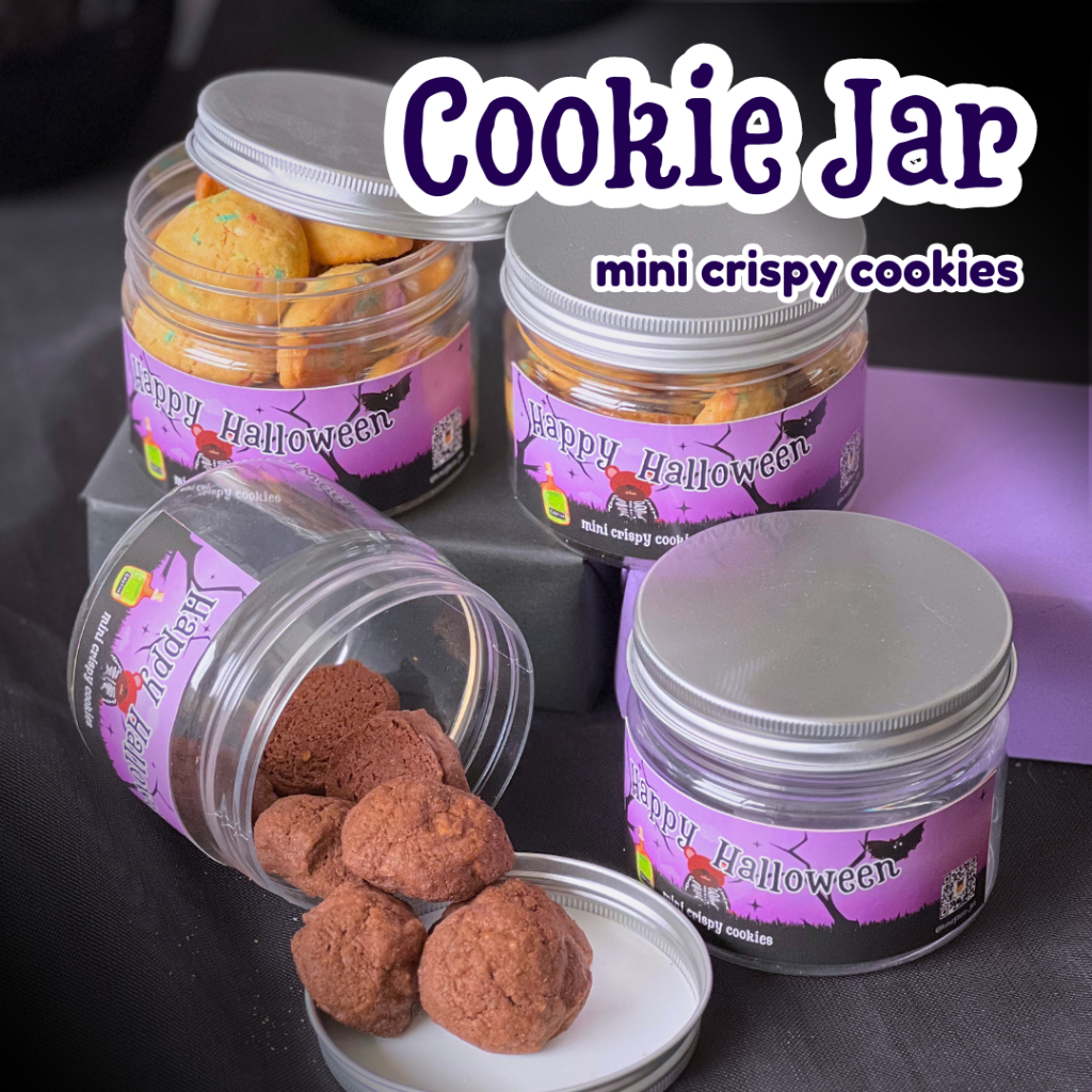 

CRISPY COOKIE JAR edisi HALLOWEEN Honeybear Bakery Hampers Cookies Cemilan Kado Kue Kering Toples