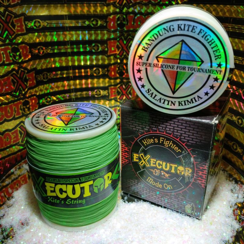 SENAR GELASAN SALATIN KIMIA - Senar Gelasan Molor bahan N66 size 022 Stelan Uluran Dan Tarikan Polos