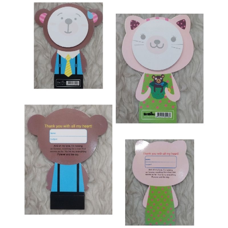 

Kertas Memo Notes Tempel Cartoon Hewan Lucu