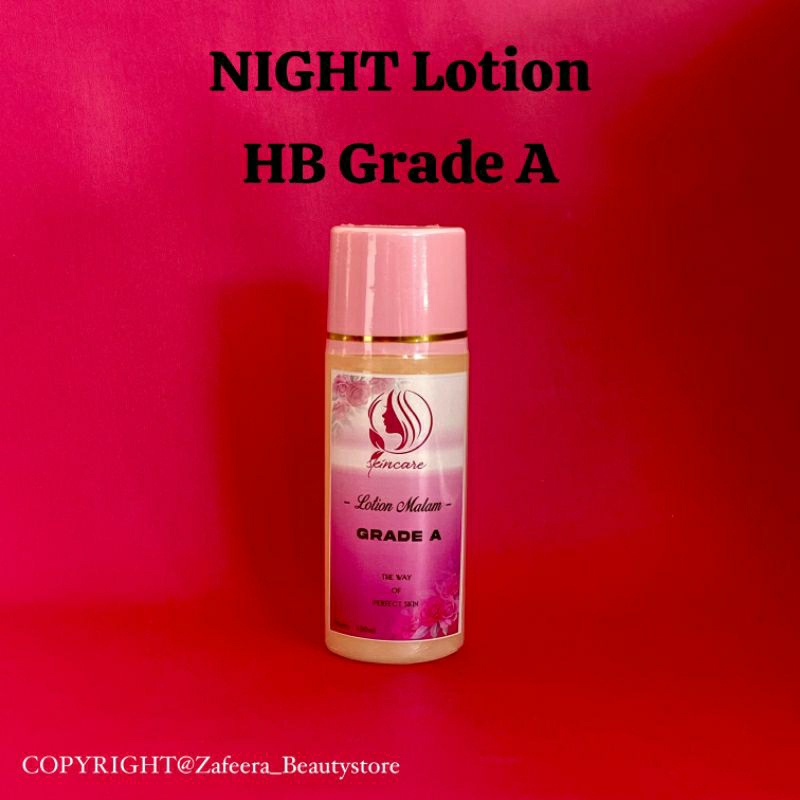ECER Lotion malam HB GRADE A pink / NIGHT Lotion Hb whitening dosis tinggi grade A
