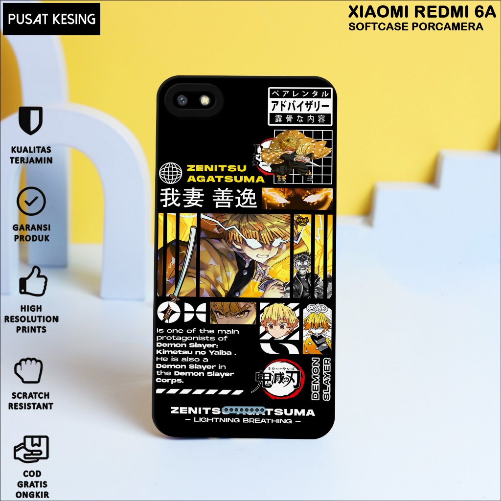 CASE XIAOMI REDMI 6A - Casing Hp Xiaomi Redmi 6A Motif DEMON SLAYER - Case Hp Xiaomi Redmi 6A - Casi