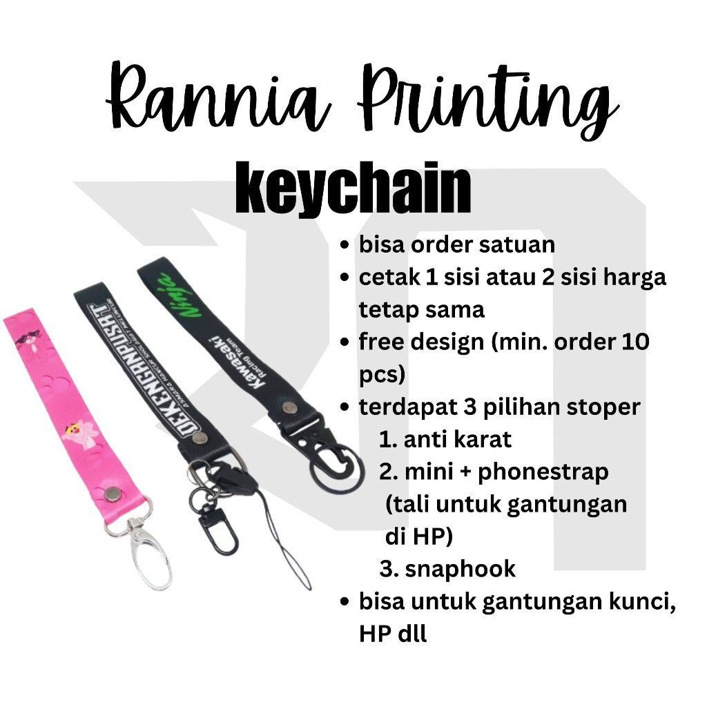 

keychain lanyard / gantungan kunci / lanyard pendek / lanyard HP