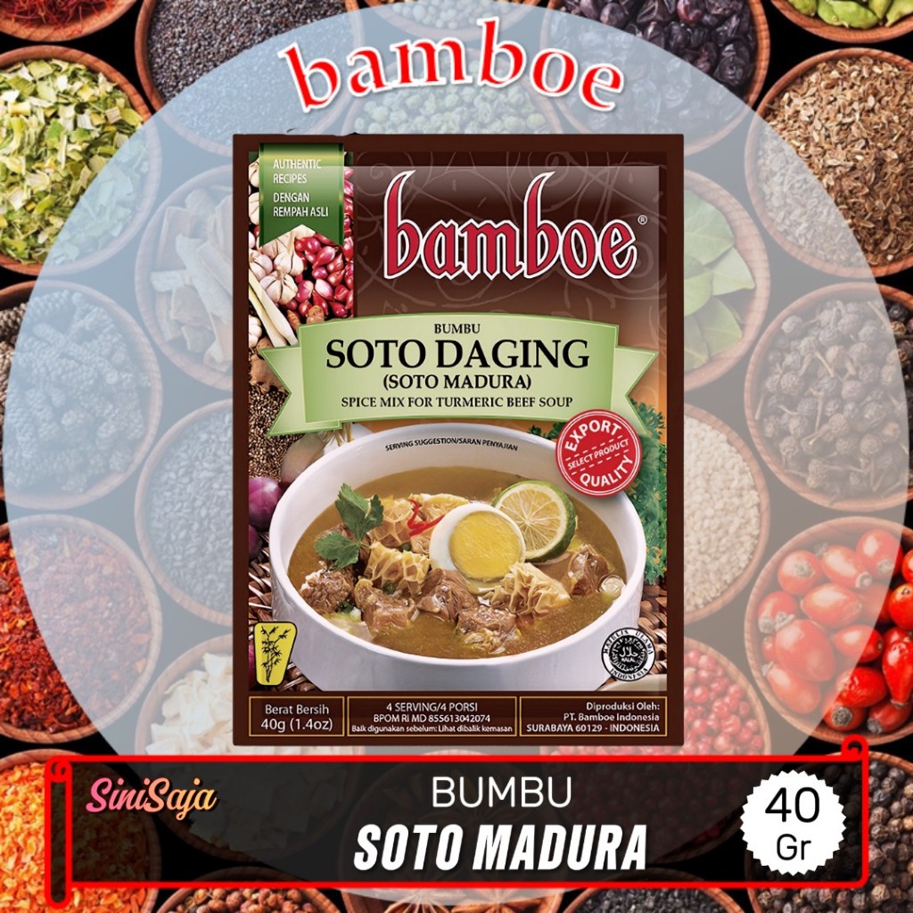 

Soto daging Madura - Bamboe - Bumbu masak instant