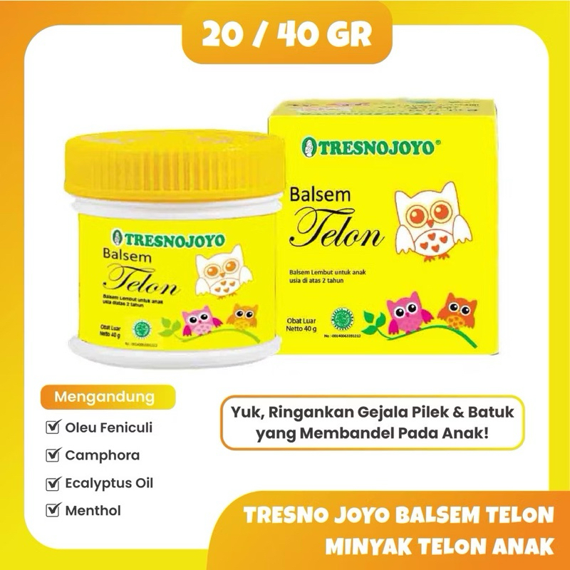 Balsem Telon Bayi Tresno Joyo 20g | Balsem Telon Anak Tresno Joyo Aromaterapi
