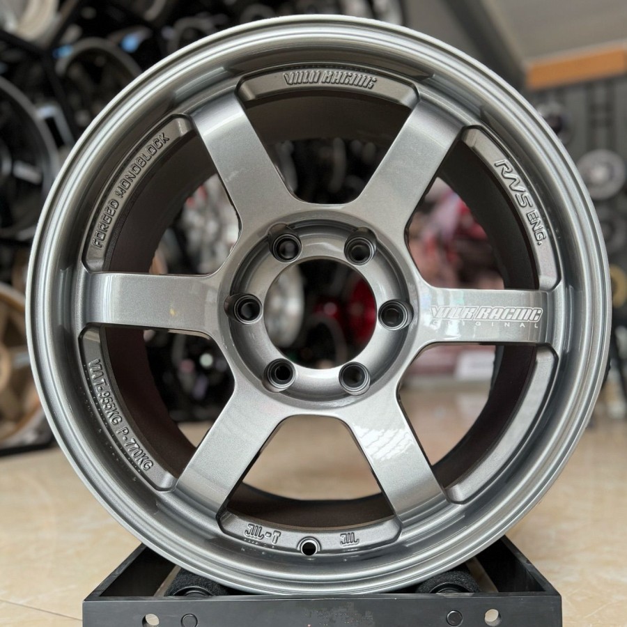 velg mobil ring 17 TE37 LEBAR 9 ET 12 velg r17 Pajero Fortuner Hilux Strada Triton