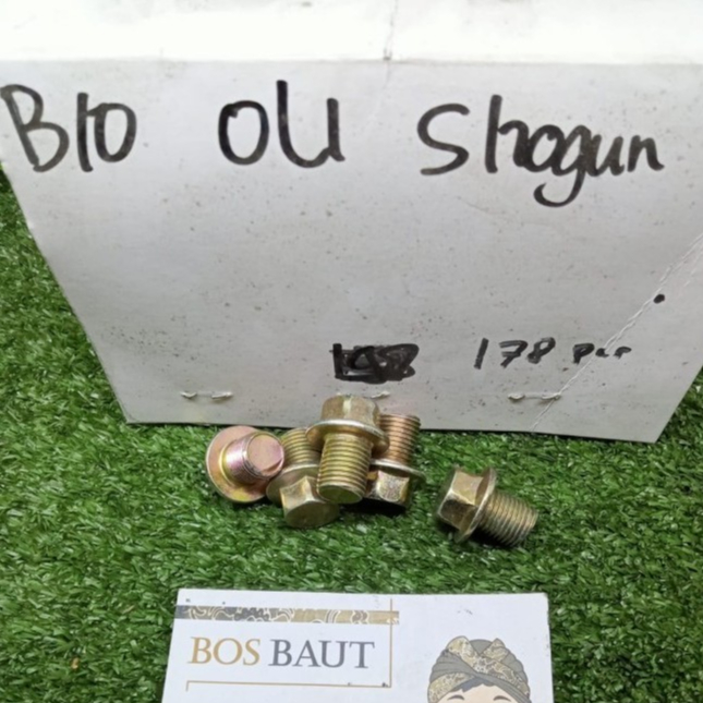 BAUT TAP OLI / TUTUP MESIN BAWAH SHOGUN KUNING