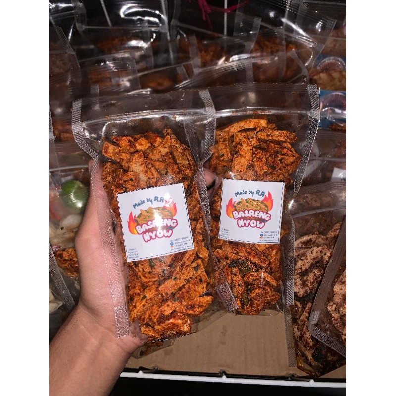 

Basreng pedas daun jeruk