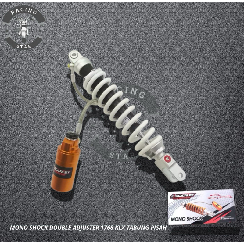 Monoshock KLX 1768 { Tabung Pisah } Scarlet