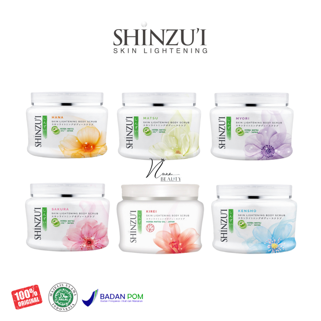 SHINZUI BODY SCRUB / LULUR BADAN SHINZUI 110gr (KEMASAN KECIL)