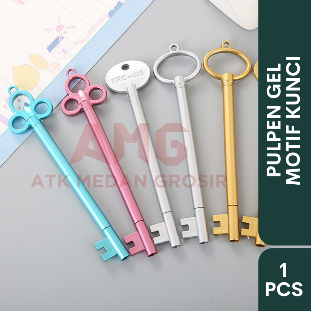 

PULPEN GEL | FANCY KUNCI | KARAKTER MOTIF KUNCI LUCU SATUAN