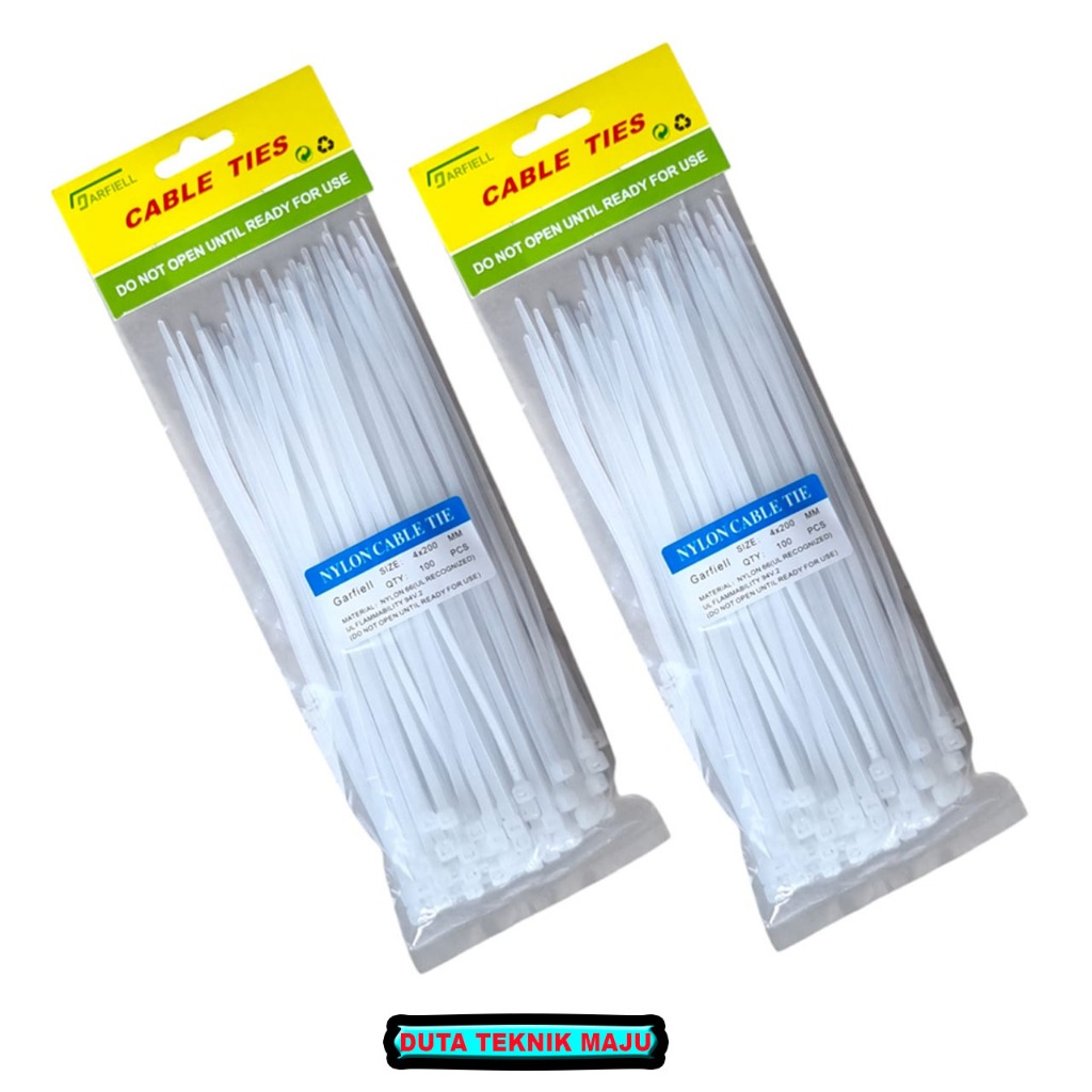 

Kabel Tis 400mm isi 100pcs Nylon Cable Ties 40 cm