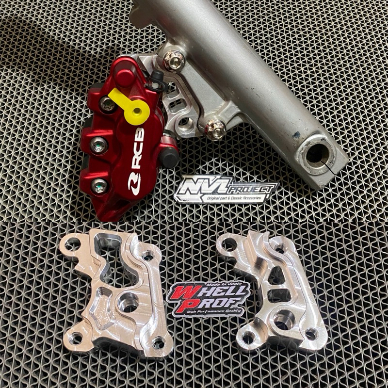 Breket cnc kaliper RCB nissin samurai 2p kaliper standart tiger megapro ninja pnp shock ninja R & RR