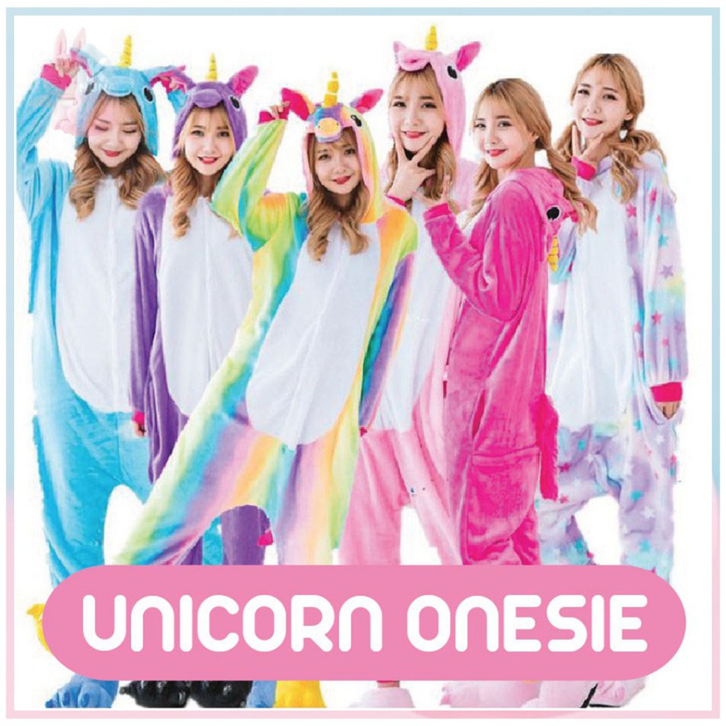 BAJU KOSTUM ONESIE KIGURUMI PIYAMA UNICORN DEWASA