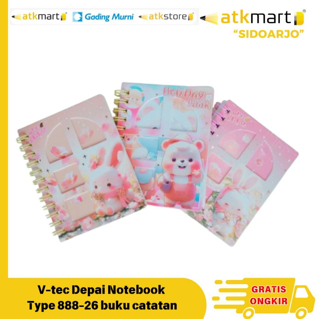 

V-tec Depai Notebook Type 888-26 buku catatan