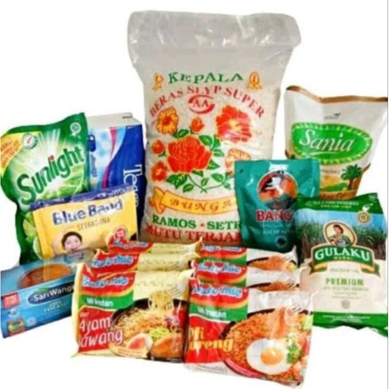 

Kebutuhan pokok/sembako murah lengkap dalam 1 Bag/Hampers