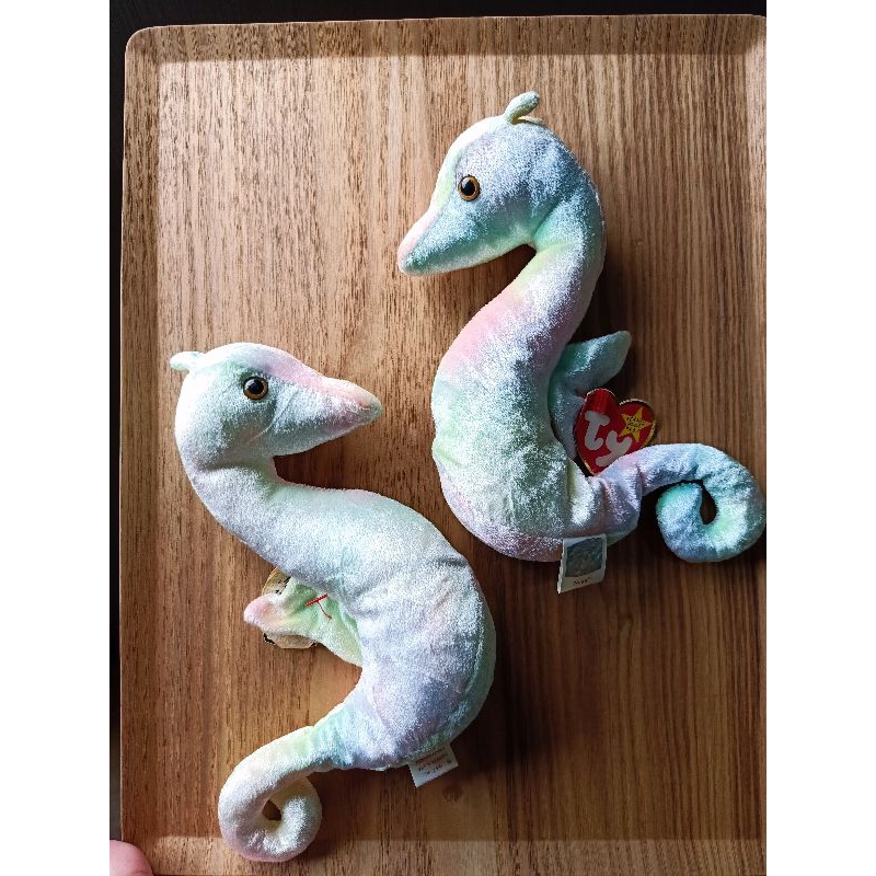 Boneka TY rare seahorse Kuda laut warna ombre