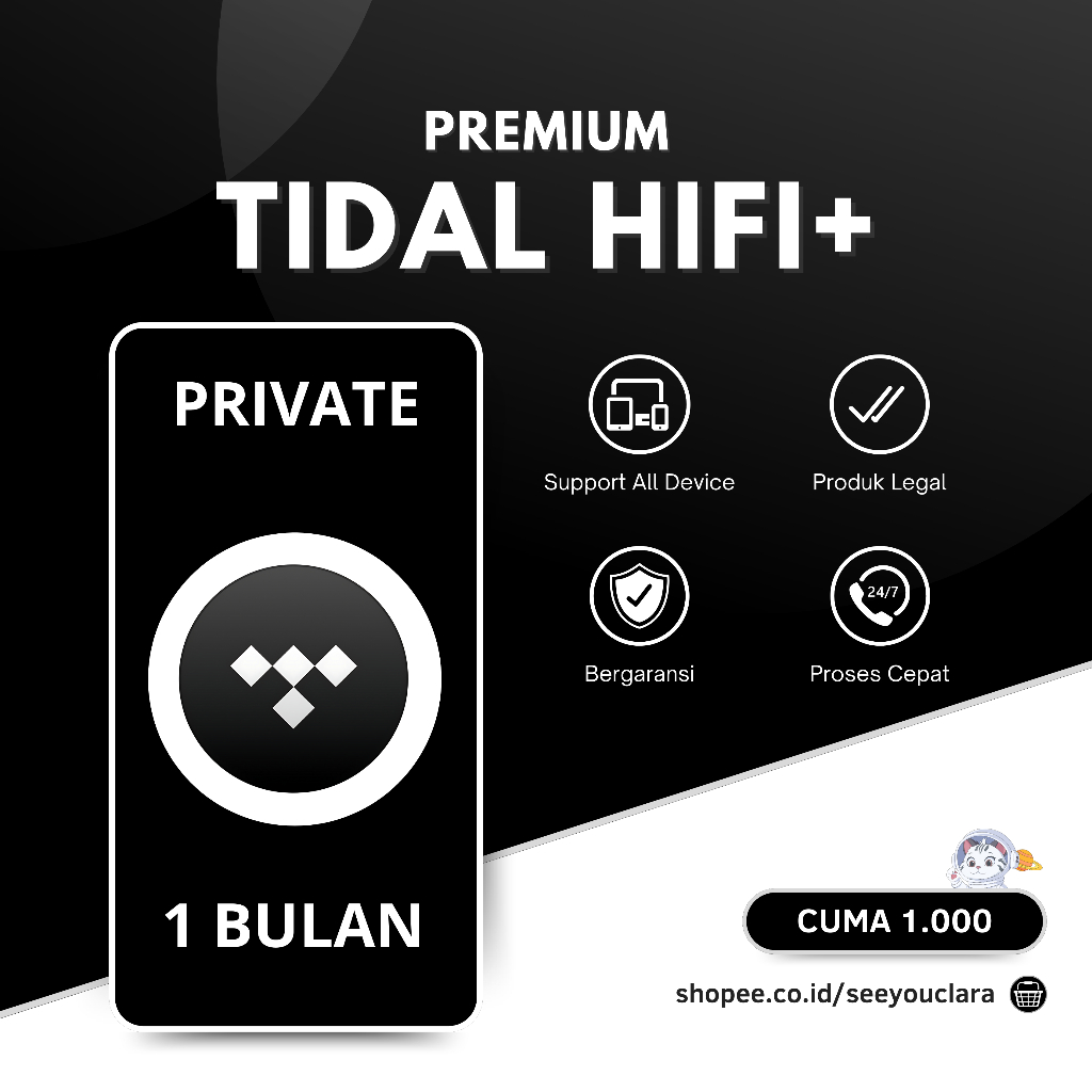 TIDAL PREMIUM 1 BULAN MURAH