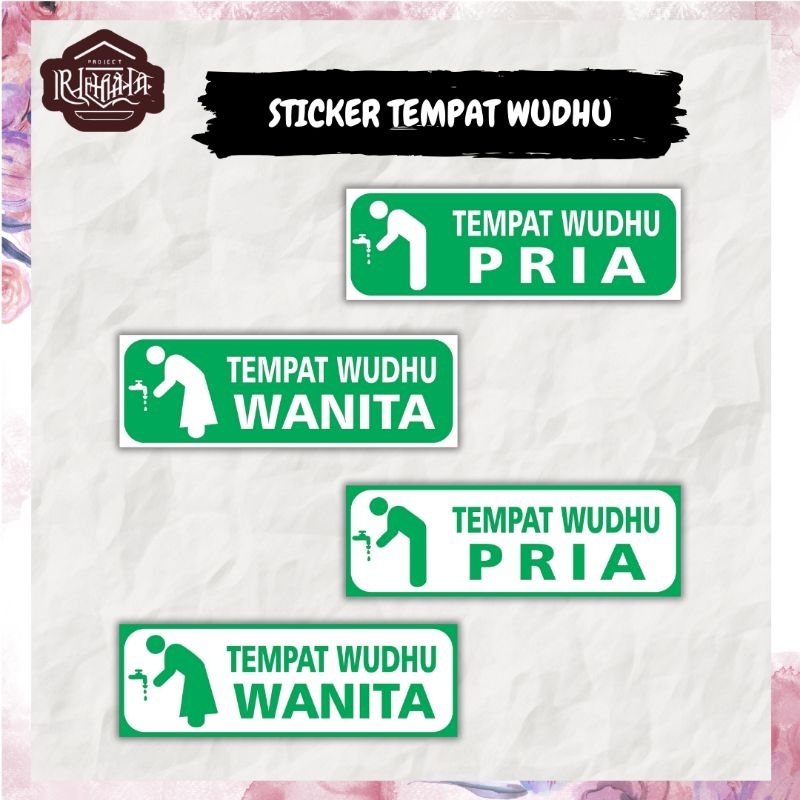 

ART.PROJECT TEMPAT WUDHU WANITA PRIA/ STICKER MESJID MUSHOLA/STICKER VINLY ANTI AIR ANTI PANAS