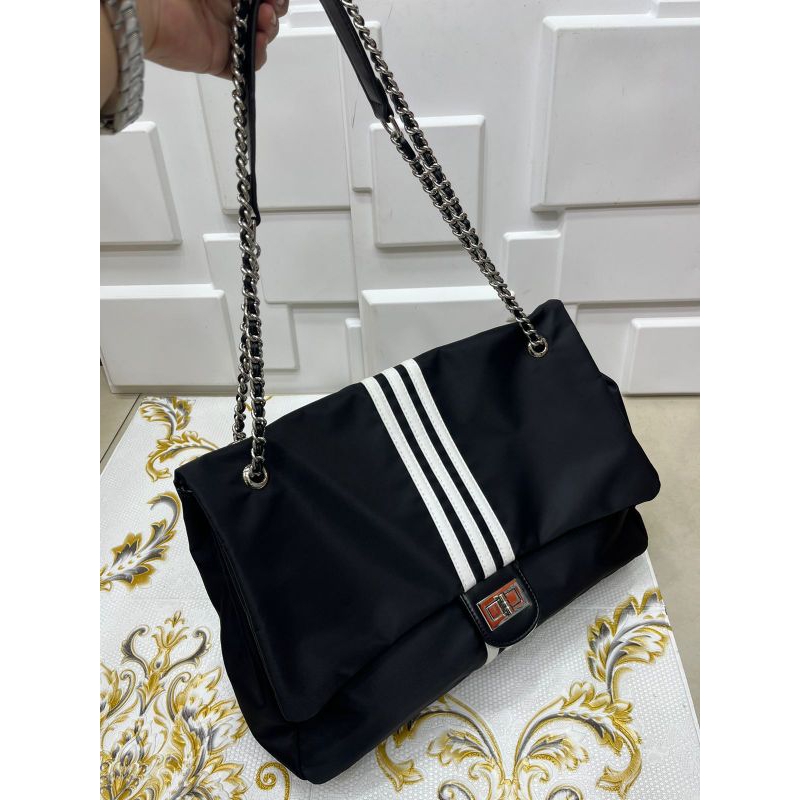 Tas Wanita Import Fashion 2371 Maxi Jumbo Tas Bahu Wanita Tas Kerja Tas Kuliah Tali Rantai