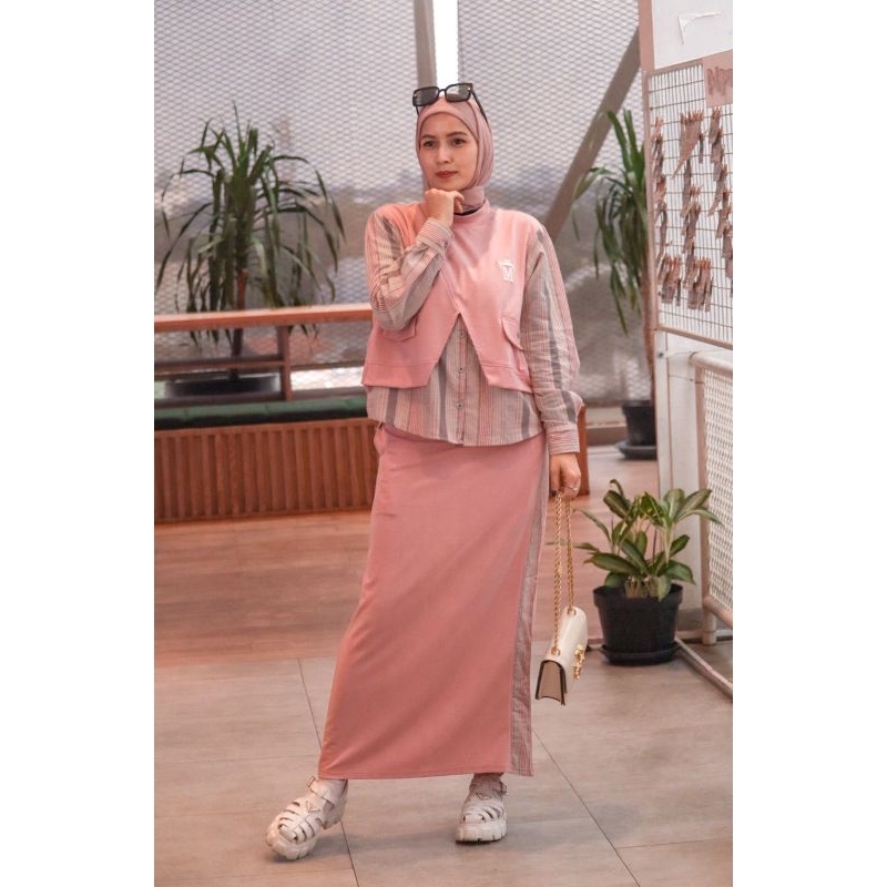 Baju Set Rok span Rana Mmaayra