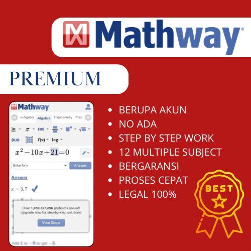 Mathway Premium 1 Tahun Full Garansi