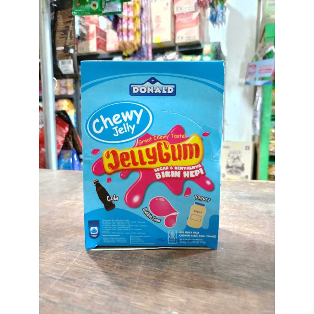 

Donald Jelly Gum Biru (1 pack isi 24 pcs)