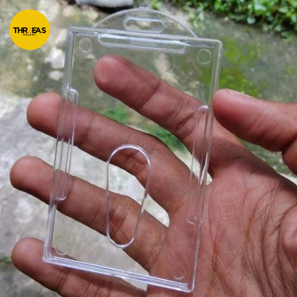 

Tempat Id Card Frame Casing Id Card holder Kaca Acrylic Transparan Bening