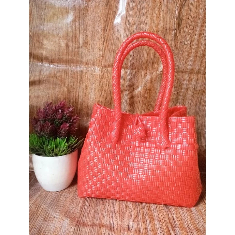 Tas anyaman jali premium petty S handmade