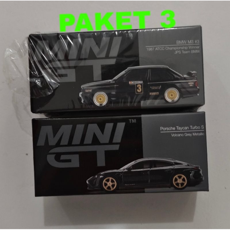 MINI GT BMW M3 JPS PORCHE TAYCAN