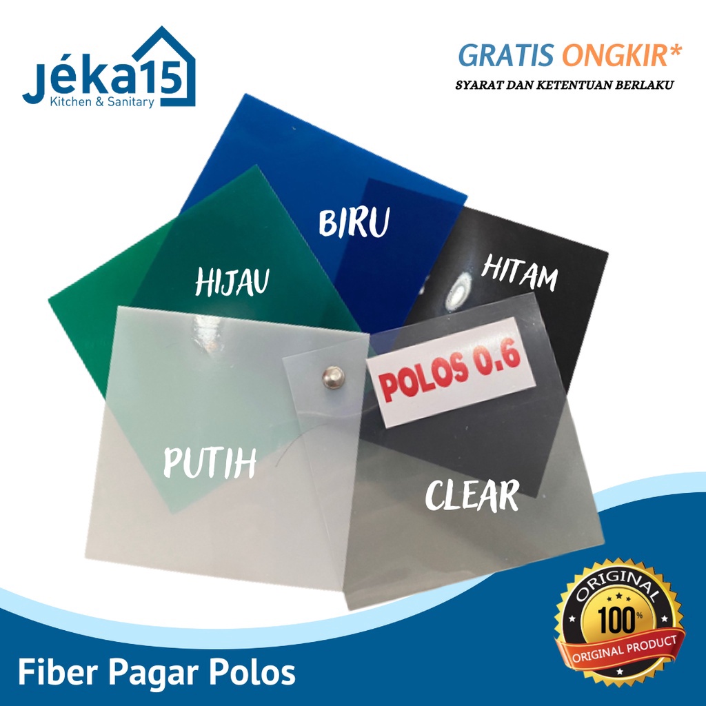 FIBER PAGAR POLOS  PENUTUP PAGAR RUMAH FIBER  PENUTUP PAGAR METERAN