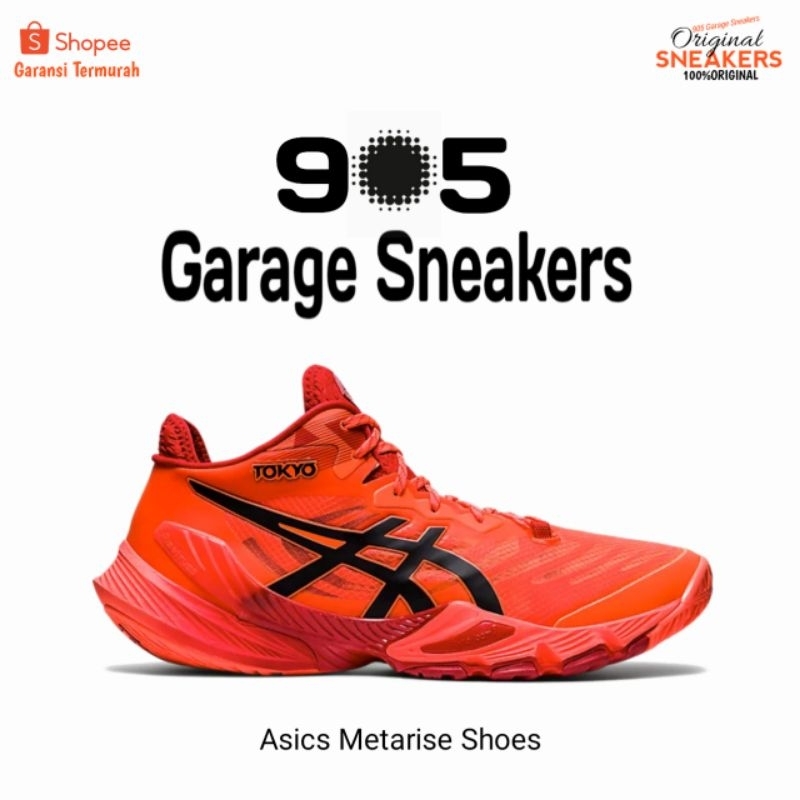 Sepatu Asics Metarise Tokyo Sunrise Red/Eclipse Black Original