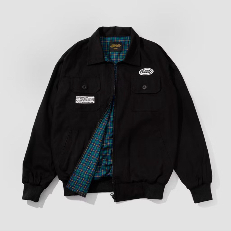 [PROMO] QUEENBEER CANVAS REVERSIBLE JACKET DARIEL BLACK LIMITED EDITION - QUEENBEER CANVAS REVERSIBL
