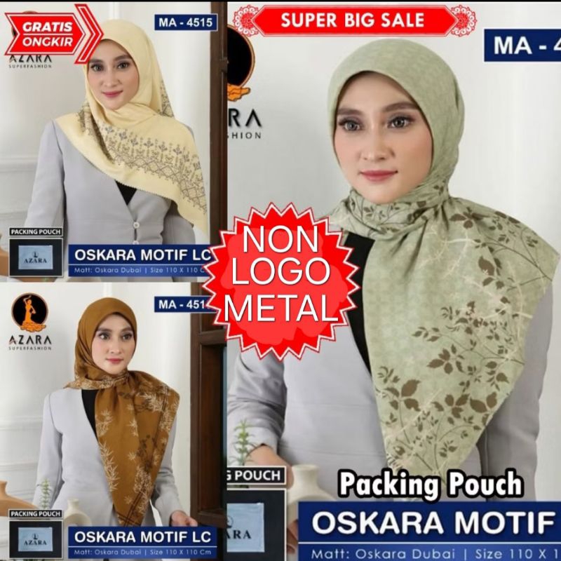 HIJAB SEGI4 AZARA MOTIF POUCH