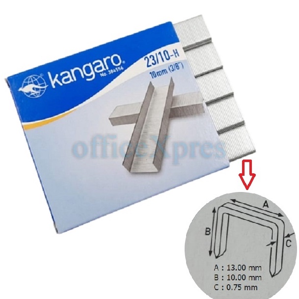 

SUPER HEMAT Isi Stapler Staples Heavy Duty Staples 231121 Kangaro Refill Heavy Duty Stapler
