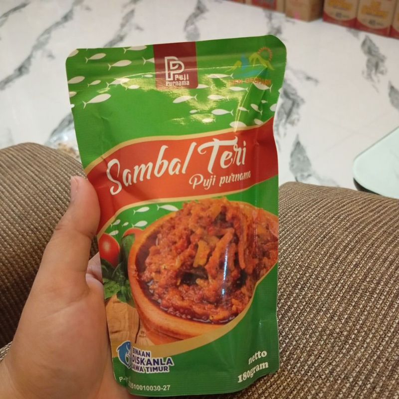 

Sambal Teri Puji Purnama netto 180 gram