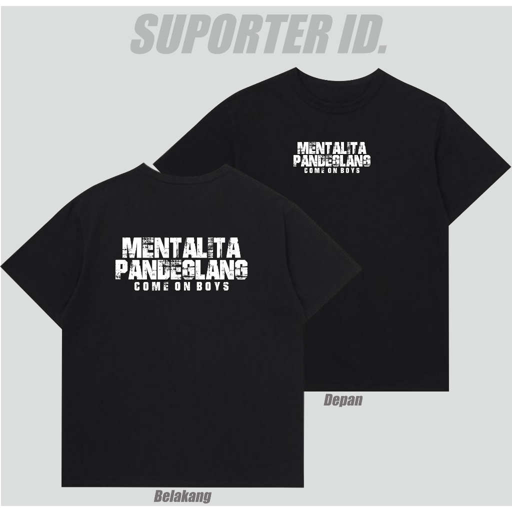 Kaos Suporter Pandeglang Tshirt Mentalita Pandeglang
