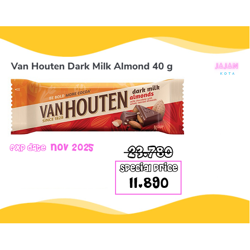 

Van Houten Dark Milk Almond 40 g