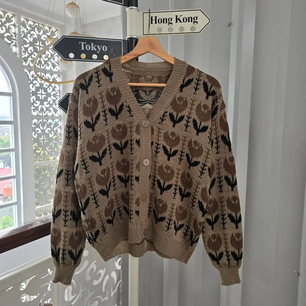 Mix Tulip sweat Outher Sweater Rajut / Sweater Rajut Wanita Trendi / Baju Rajut Anak Remaja Terbaru